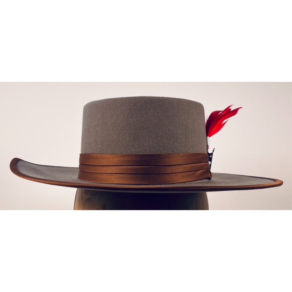 Fender Brixton Olive Flood Fedora Hat Medium 7 1/4 Fashion Singer Guitar Pick